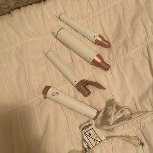 T3 interchangeable curling wand with 3 attachments